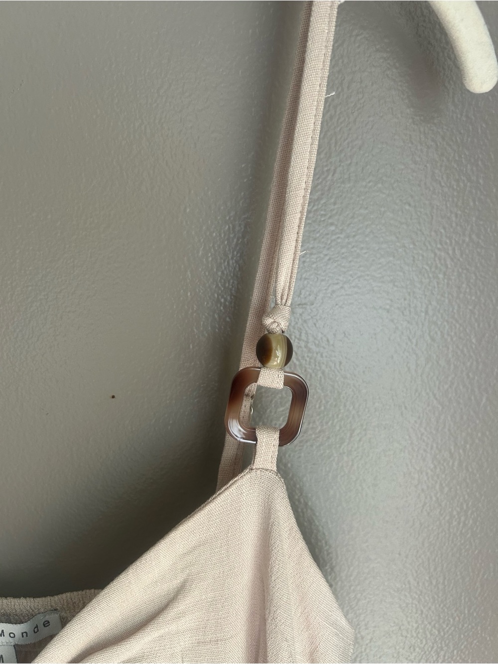Soft Beige Slip Dress - Haute Monde - Picture 3 of 10